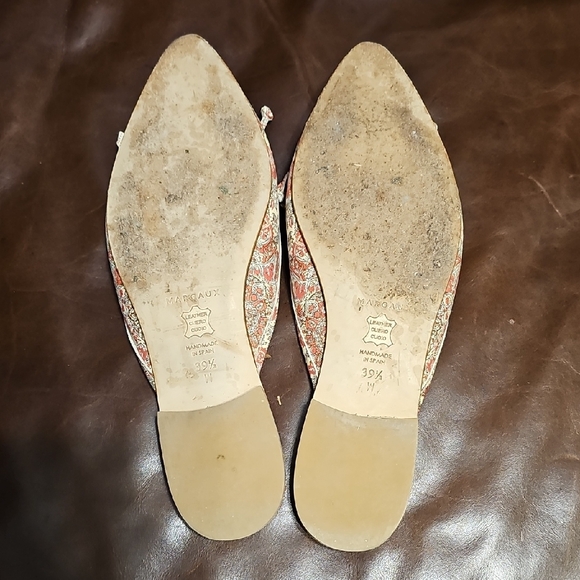Marqaux Floral Print Leather Women's Mules - Picture 5 of 8